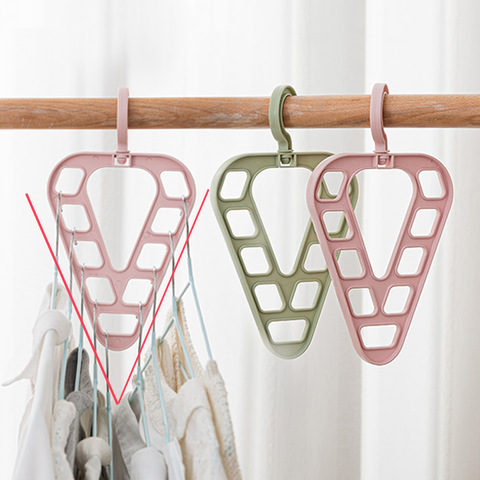 9-Hole Magic Clothes Hanger Closet Organizer Space Saving  Multi-function Drying Racks Wardrobe Scarf Storage Cloth Hanger ► Photo 1/6