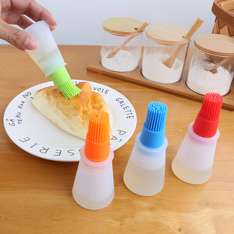 Silicone Bbq Oil Brush Heat Resistant Pastry Basting Brush Cake Bread Butter  Grilling Baking Brush Kitchen Cooking Bbq Tools - Bbq Tools - AliExpress