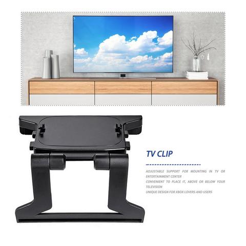 Durable Use Plastic Black Plastic TV Clip Clamp Mount Mounting Stand Holder Suitable for Microsoft Xbox 360 Kinect Sensor ► Photo 1/6