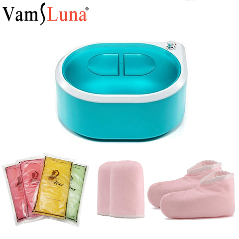 Paraffin Wax Heater Machine Bath For Hand Foot Warmer Heat Therapy With Mitts and Bootie Continuous Hydrating White Hand ► Photo 1/6