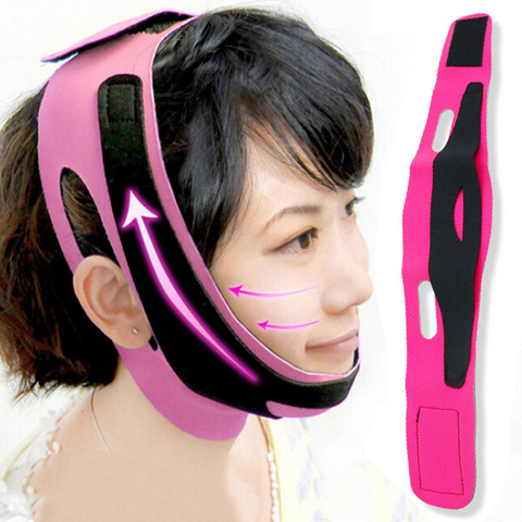 Double Chin Face Bandage Slim Lift Up Anti Wrinkle Mask Strap Band V Face Line Belt Women Slimming Thin Facial Beauty Tool ► Photo 1/6