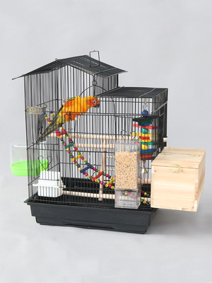 Beloved New Home Parrot Bird Cage Large Breeding Cage Large Metal Matching Cage Tiger Skin Peony Xuanfeng Myna ► Photo 1/5