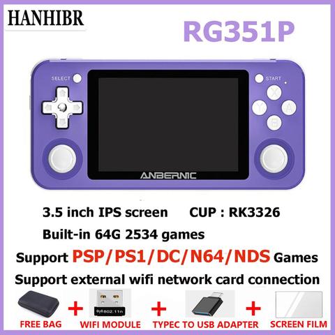 Rg351v Handheld Game Console, Retro Game Console Rg 351