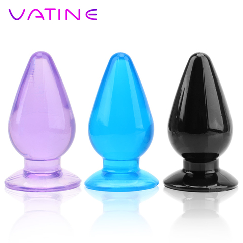 VATINE Super Big Size Anal Plug Unisex Huge Butt Plug Sex Toys For Men Woman Anal Beads Dilator Adult Products ► Photo 1/6