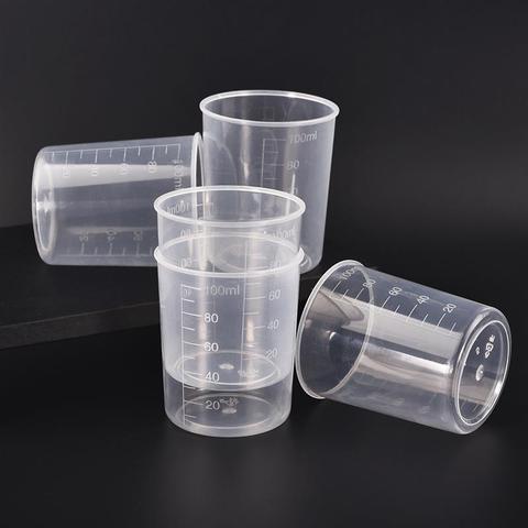 Plastic Liquid Container Laboratory Beaker  Plastic Containers Kitchen -  100ml - Aliexpress