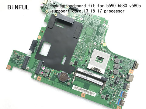 FAST SHIPPING.LA58 11273-1 48.4TE01.011 fit FOR LENOVO B590 / B580 V580C LAPTOP MOTHERBOARD,HM77 ,support i3, i5 ,i7 (new  item) ► Photo 1/3