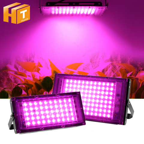 LED Grow Light 50W 100W Full Spectrum Phyto Growing Lamp Greenhouse Hydroponic Plant Growth Lighting. ► Photo 1/6