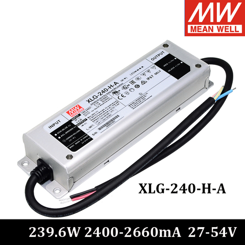 MEAN WELL XLG-240-H-A 240W 27-56V 4.28~6.66A Constant Current LED Driver LED Power Supply Io Adjustable ► Photo 1/3