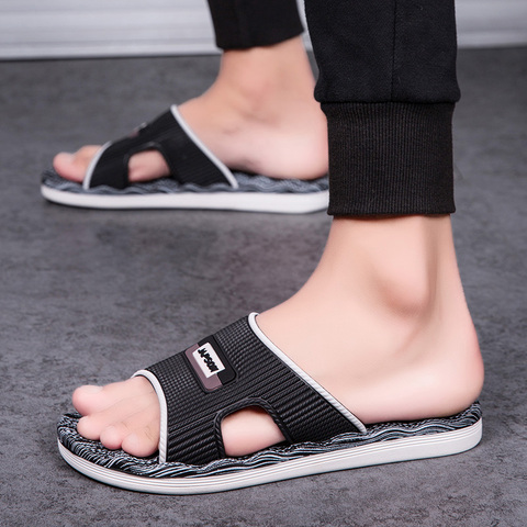 New Arrival Hollow Flip Flops Men's Clogs Summer Shoes Breathable Slippers Non-slip Mules Male Garden Shoes Casual Beach Sandals ► Photo 1/6