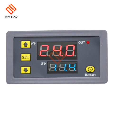 Digital Time Delay Relay DC 12V DC 24V AC 110 220V Dual LED Digital Relay Timer Control Switch Time Delay Switch Relay ► Photo 1/6