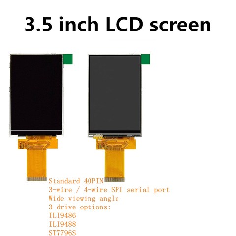 3.5 inch LCD TFT display ILI9486 ILI9488 ST7796S three drive options Serial port parallel port 40PIN with touch / without touch ► Photo 1/1