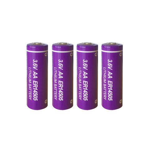 4PCS PKCELL ER14505 battery 3.6v AA 2400mah lithium batteries er 14505 liSOCL2 cell batteries for GPS tracking,Cameras ► Photo 1/6