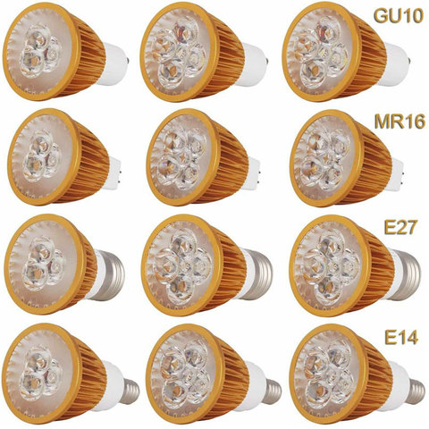 10PCS/Lot Dimmable LED Spotlight Bulb GU10 E27 E14 B22 E12 LED spot light lamp MR16 DC 12V 220V 110V 9W 12W 15W Lamp ► Photo 1/1