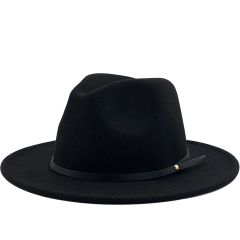 Simple Women Men Wool Vintage Gangster Trilby Felt Fedora Hat With Wide Brim Gentleman Elegant Lady Winter Autumn Jazz Caps ► Photo 1/6
