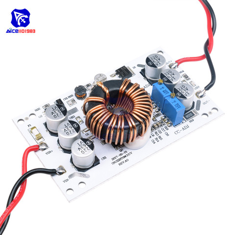CC/CV DC-DC 10 -60V to12 -60V 10A 600W Adjustable Step-Up Boost Power Supply Module Non-isolated Transformer Voltage Regulator ► Photo 1/6