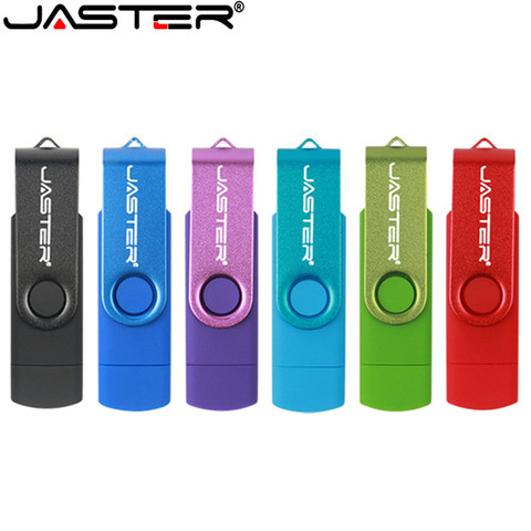 JASTER OTG USB Flash Drive 128GB Metal Pen Drive 8GB 16GB 32GB 64GB 128GB Pendrive  Double use Micro USB Memory Stick ► Photo 1/6