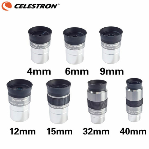 Celestron omni 4mm 6mm 9mm 12mm 15mm 32mm 40mm and 2x eyepiece and Barlow Lens Fully Multi-Coated Metal Astronomy Telescope ► Photo 1/6