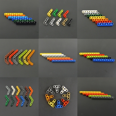 Technic accessories Bulk Brick Beam Axle Connector Colorful Studded Long Beam MOC Multiple size Technology Parts Building Blocks ► Photo 1/3