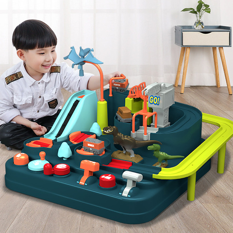 Adventure Railway Set Toy Small Electric Train Set Rc Train Toy Electric Trains Model Inertia Trains Puzzle Control Tower Toys ► Photo 1/6