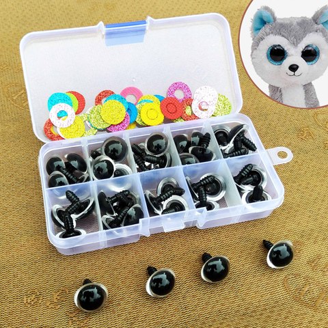 16mm Safety Plastic Colorful Doll Eyes For Toy Crochet Stuffed Animals Dolls Crafty Amigurumi Eyes For Toy Plush Accessories ► Photo 1/6