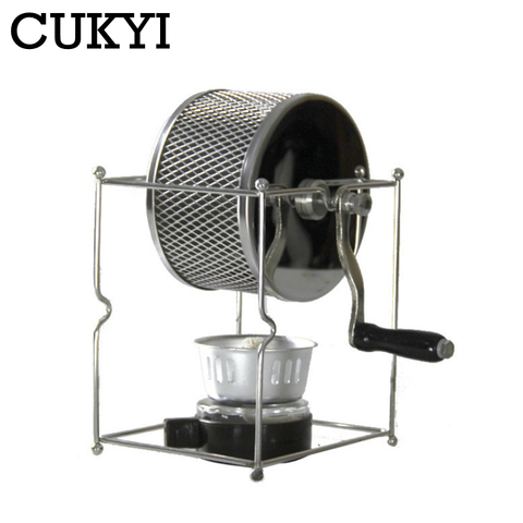 CUKYI Stainless Steel Handuse Coffee bean roaster Espresso coffee bean Roaster with a burner machine Easy operating ► Photo 1/5