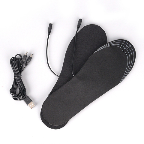 1Pair Rechargeable Electric Battery Warmer Shoes Heater Winter Keep Warm Electrically Thermal Insole USB Heated Insoles ► Photo 1/6