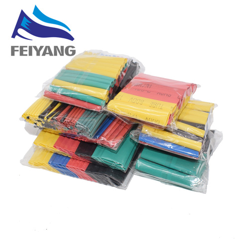328Pcs/set Sleeving Wrap Wire Car Electrical Cable Tube kits Heat Shrink Tube Tubing Polyolefin 8 Sizes Mixed Color ► Photo 1/3