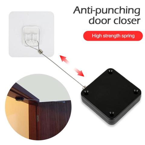 Multifunctional Automatic Door Closer Punch-Free Automatic Sensor Door Closer For Office Kitchen Bathroom Bedroom Doors ► Photo 1/6