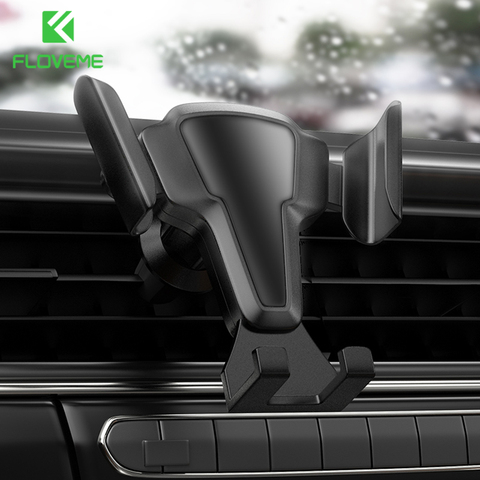 FLOVEME Phone Holder Auto Lock Car Phone Holder Air Vent Clip Mount Stand No Magnetic Gravity Mobile Phone Stand Support  In Car ► Photo 1/6