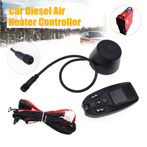 12V 24V Car Air Heater Two-Way Remote Control LCD Monitor Switch Parking Heater Controller Thermostat For Diesel Heater + Cable ► Photo 1/6