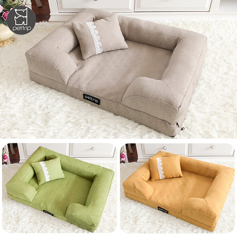 Pet Dog Bed Sofa Elegant Dog Cat Kennel Pet Cushion Mat Removable Big Dog Bed Lounge Sofa Pet Beds For Small Medium Dogs ► Photo 1/6