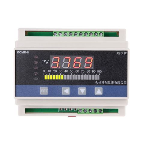 4-20mA DC input din type water liquid level pressure controller with 4 ways relay and DC24V voltage output liquid level meter ► Photo 1/6