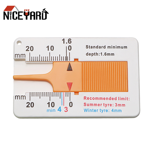 NICEYARD 0-20mm Depth Meter Tyre Tread Depth Gauge Vernier Depth Caliper Tire Scale ► Photo 1/6