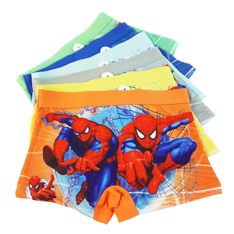 Winter New Cotton Children's Panties For Baby Boy 3-8 Y Soft Underwear Marvel Superman Spiderman Boxer Briefs Cartoon Shorts ► Photo 1/6