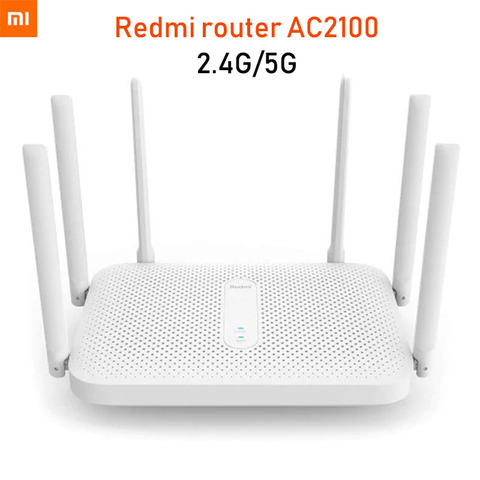 kvarter Møntvask tynd Xiaomi Redmi AC2100 Router Gigabit 2.4G 5.0GHz Dual-Band 2033Mbps Wireless  Router Wifi Repeater With 6 High Gain Antennas Wider - Price history &  Review | AliExpress Seller - Xiaomi-Chain Store | Alitools.io