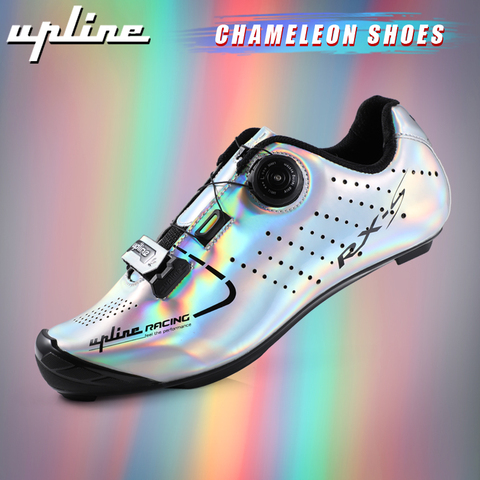 2022 new upline road shoes men Colorful chameleon bike shoes cycling bicycle sneakers professional self-locking breathable ► Photo 1/1