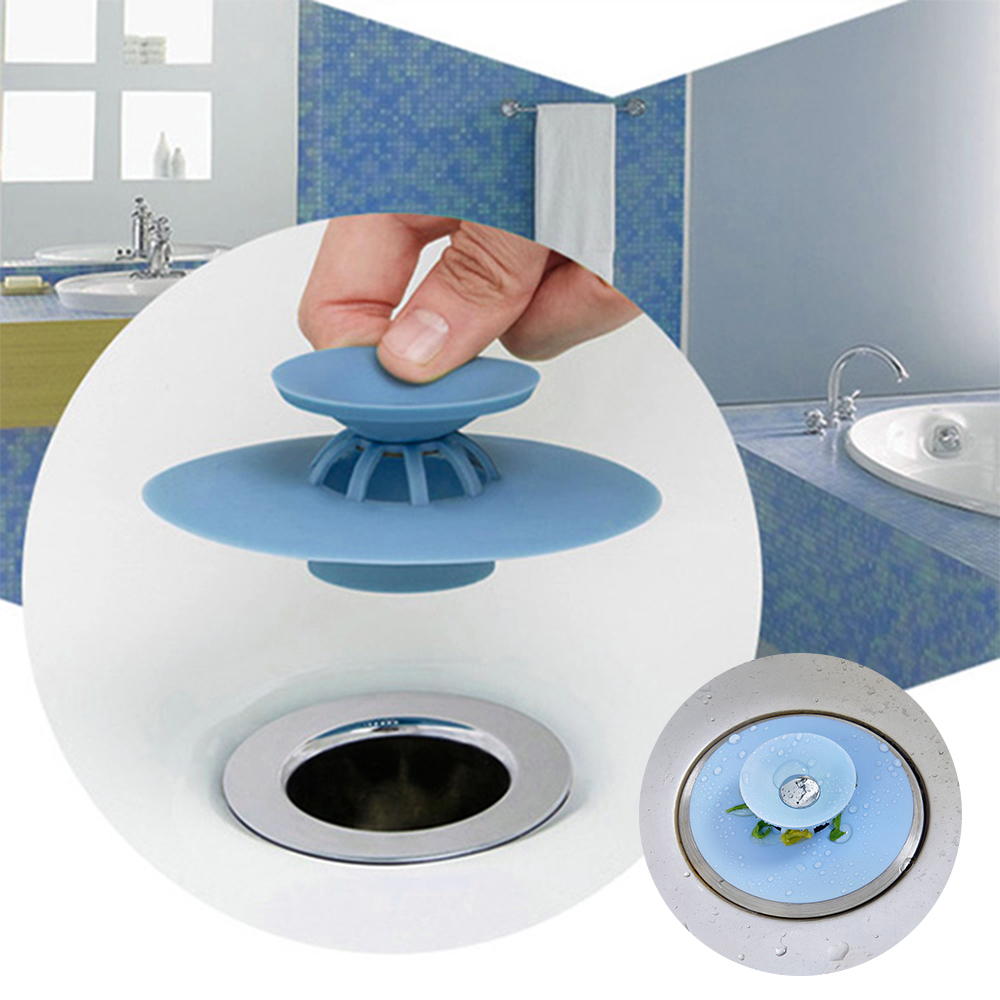 Useful Rubber Bath Tub Sink Floor Drain Plug Kitchen Laundry Water Stopper Tool 