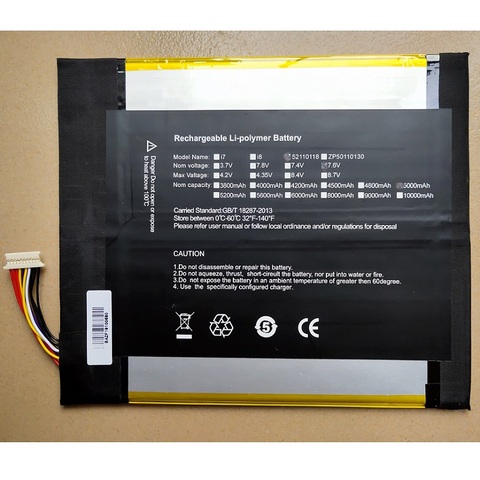 5000mAh Battery for Teclast X5 Pro Tablet PC New Li-Po Polymer Rechargeable Accumulator Replacement QT31150165P H28154165P 7.4V ► Photo 1/3