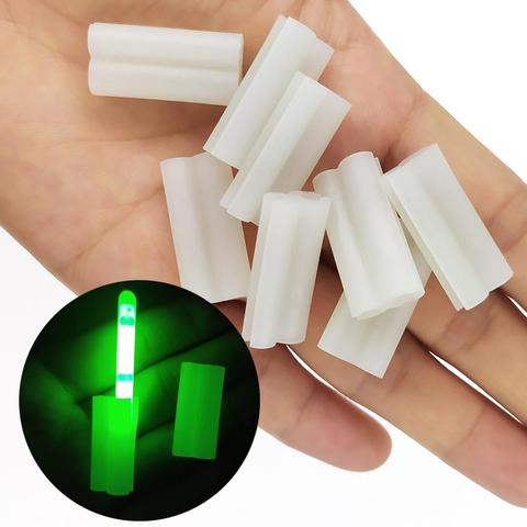 10-pieces Luminous Fishing Lightstick Clip Glow Stick Holder Night Fishing Accessories  Fishing Light Clip for Rod Tip ► Photo 1/6