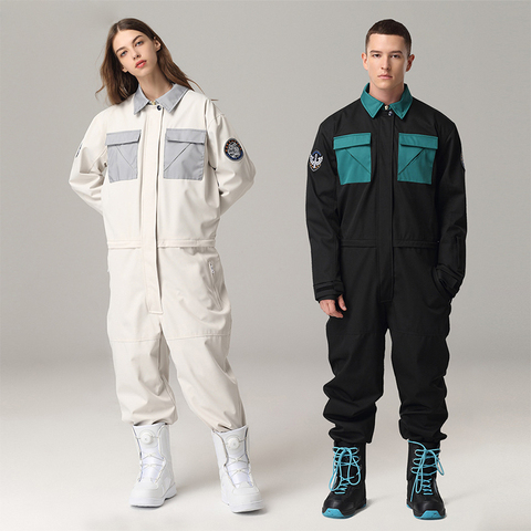 Ski Suit for Men Women Ski Jumpsuit Female Ski Jacket And Pants Male Winter Warm Waterproof Windproof Skiing Snowboarding Suit ► Photo 1/6