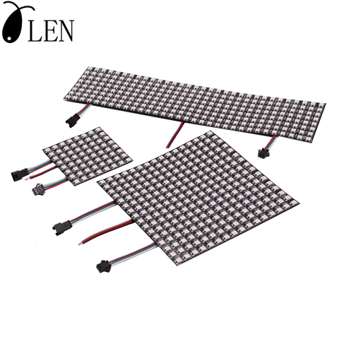 WS2812B RGB LED Flexible Individually Addressable Digital  WS2812 IC  8x8 16x16 8x32 Module Pixel Panel Matrix Screen  DC5V ► Photo 1/6