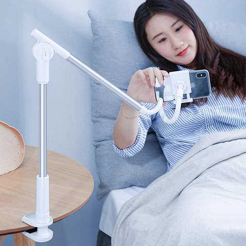 360 Rotating Flexible Long Arm Lazy Phone Holder Stand Adjustable Desktop Bed Tablet Clip For iPhone Xiaomi Mobile Mount Support ► Photo 1/6