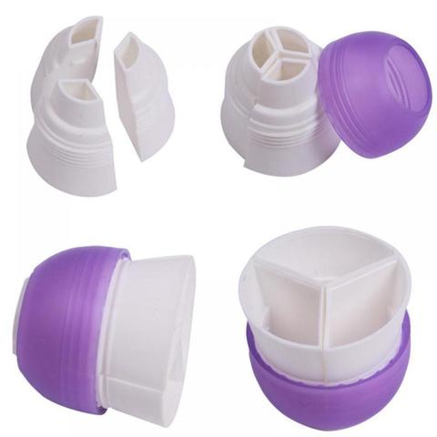 Hot New 1pcs  3 Colors DIY Tri-color Icing Piping Cream Pastry Bags  Nozzle +Converter Coupler Fondant Cake Cream Decor Tool ► Photo 1/5