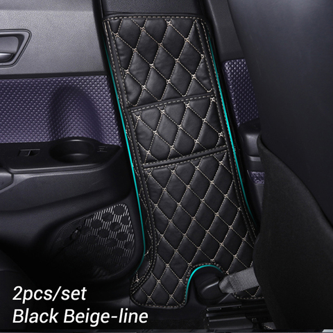 Car B Pillar Anti-kick Protective Dust-proof Water-proof Mat Pad Stickers Accessories for Toyota C-HR 2017 2022 ► Photo 1/3