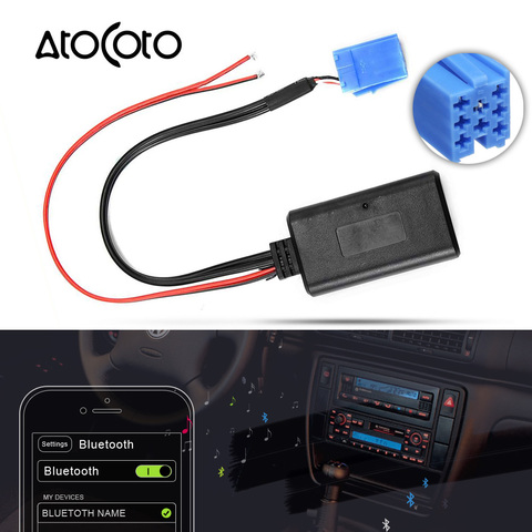 Car Bluetooth 5.0 Module 8 Pin MINI ISO Plug Cable AUX Adapter for AUDI VW Gamma Chorus 2 Concert Symphony Blaupunkt CD MFD Navi ► Photo 1/6