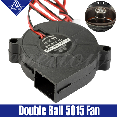 3D Printer Blower Fan 5015 12V 0.28A/24V 0.1A Dual Bearing Fan centrifugal DC Cooling Turbo fan 5015S for i3 CR-10/10S/Ender3 ► Photo 1/6