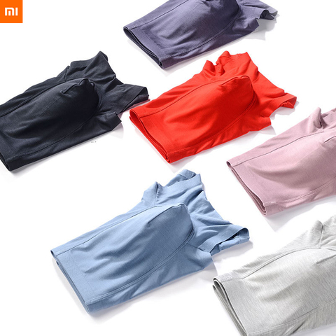 new xiaomi mijia Graphene 60S modal underwear men's seamless flat pants one-piece antibiosis no trace dry soft boxer briefs ► Photo 1/6