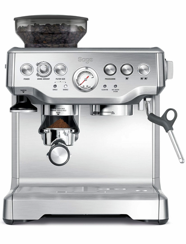 220V Espresso Coffee Maker Coffee Beans Grinder Semiautomatic 15Bar Grinder Steam Coffe  Milk Froth Making Machine ► Photo 1/6