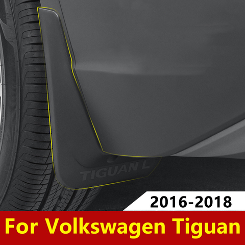 Black Car Front Rear Mud Flap Mudguards Mudflaps Splash Guards Fender For Volkswagen VW Tiguan mk2 2016 2017 2022 Accessories ► Photo 1/5