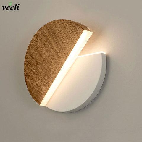 LED Wall Lamp 360 degree rotation adjustable bedside lights white Black creative wall lamp  modern bedroom loft aisle lamp ► Photo 1/6